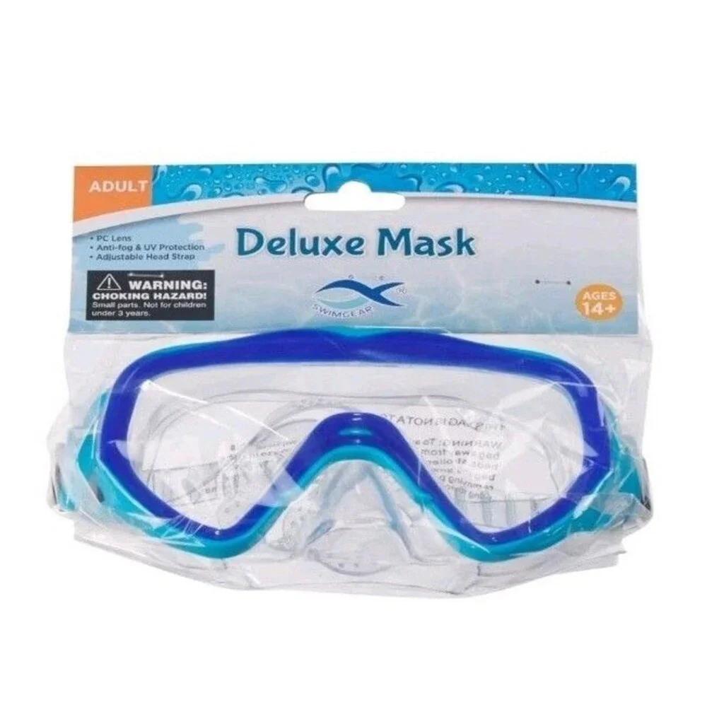 Deluxe Adult Swim Mask BLUE NEW/SEALED